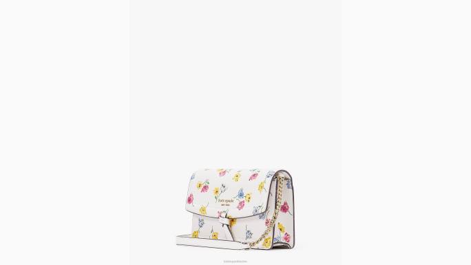 žene Kate Spade krema multi knott tulip toss reljefni preklop preko tijela pribor 04HN420