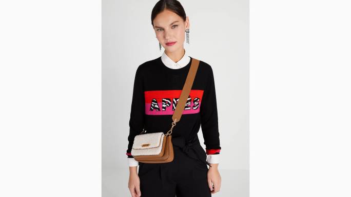 žene Kate Spade krema multi morgan šišana šiša i šljunčana koža duplo preko ramena pribor 04HN475
