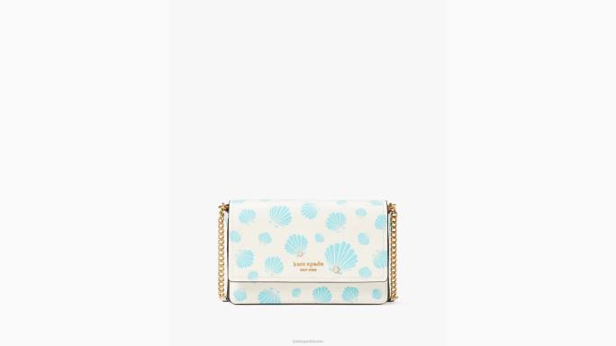 žene Kate Spade krema multi morgan novčanik s lančićem s utisnutim preklopom pribor 04HN46