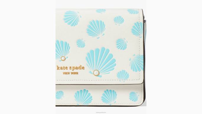 žene Kate Spade krema multi morgan novčanik s lančićem s utisnutim preklopom pribor 04HN46