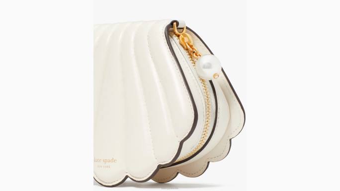 žene Kate Spade krema što je školjka školjka micro crossbody pribor 04HN6