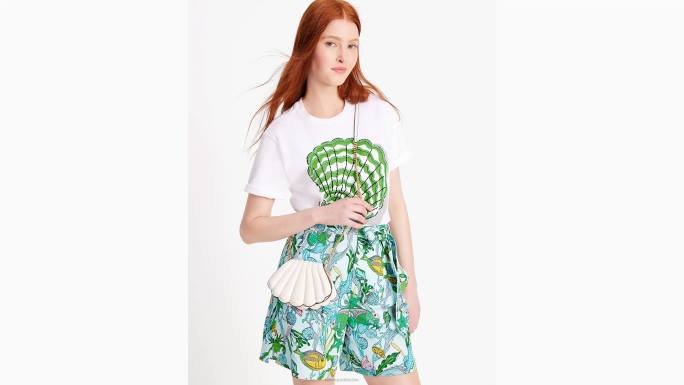 žene Kate Spade krema što je školjka školjka micro crossbody pribor 04HN6