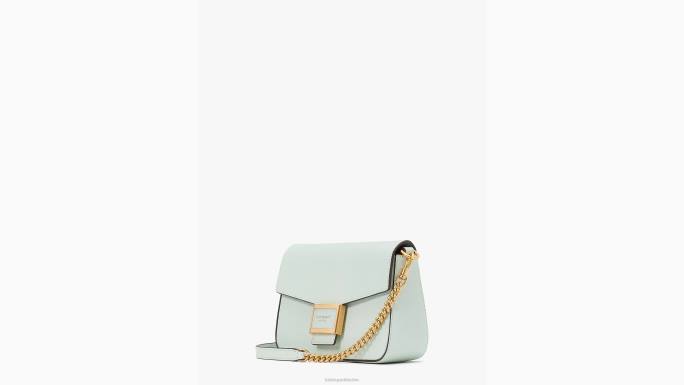 žene Kate Spade kristalno plava katy teksturirani kožni lanac s preklopom preko tijela pribor 04HN62