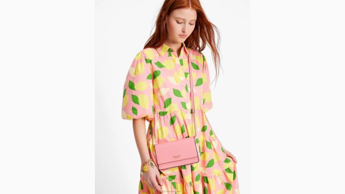 žene Kate Spade losos ružičasta morgan novčanik s lancem s preklopom pribor 04HN269