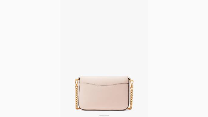 žene Kate Spade mochi ružičasta katy teksturirani kožni lanac s preklopom preko tijela pribor 04HN64