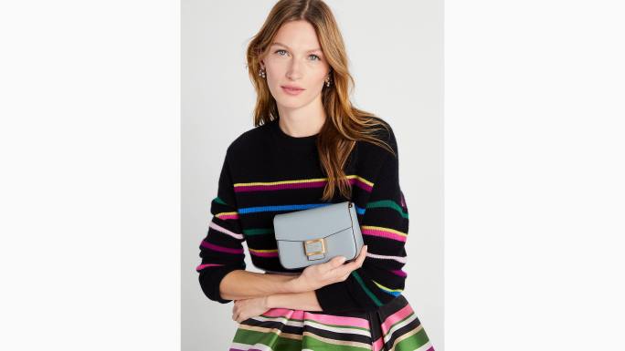 žene Kate Spade oceanska plaža katy teksturirani kožni lanac s preklopom preko tijela pribor 04HN331