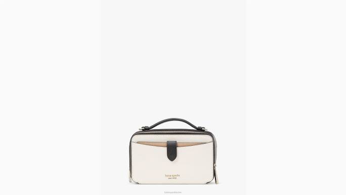 žene Kate Spade pergamena multi hudson colorblocked crossbody s dvostrukim patentnim zatvaračem pribor 04HN214