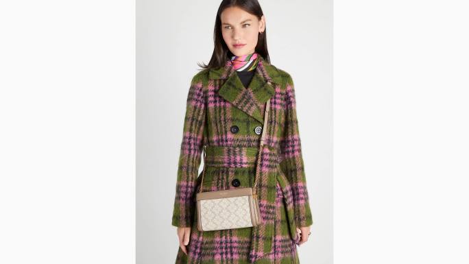 žene Kate Spade prirodni multi cvjetni jacquard srednji crossbody pribor 04HN311