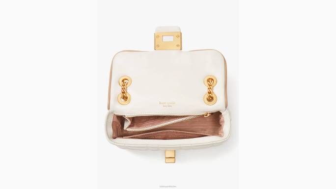 žene Kate Spade slonovača evelyn prošiveni mali rameni crossbody pribor 04HN232