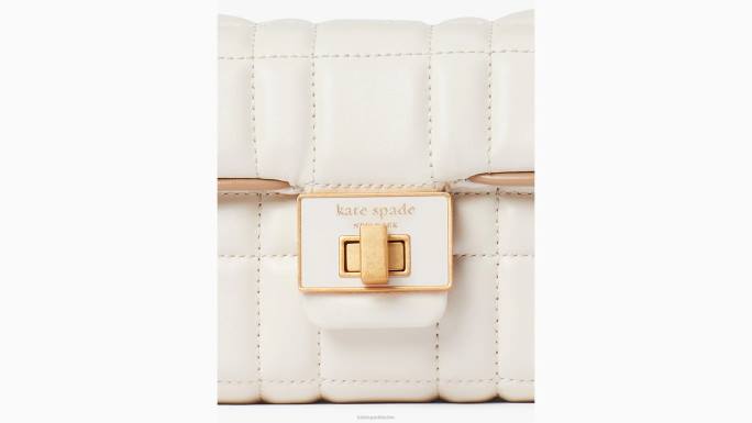 žene Kate Spade slonovača evelyn prošiveni mali rameni crossbody pribor 04HN232