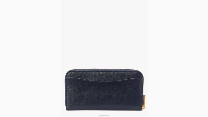 žene Kate Spade blejzer plavi multi čupavi kontinentalni novčanik s reljefnim zatvaračem pribor 04HN465