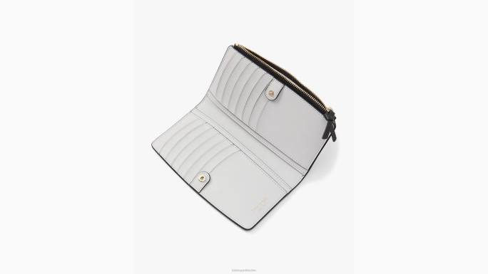 žene Kate Spade crno knott zip slim novčanik pribor 04HN455