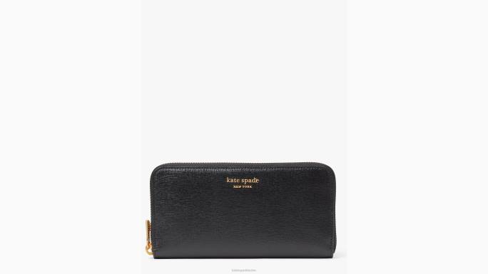 žene Kate Spade crno morgan Continental novčanik s patentnim zatvaračem pribor 04HN383