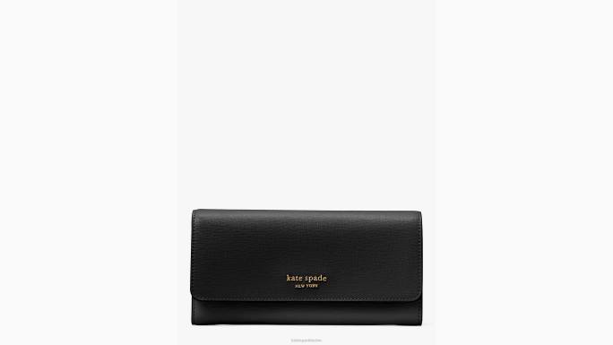 žene Kate Spade crno morgan preklop Continental novčanik pribor 04HN438