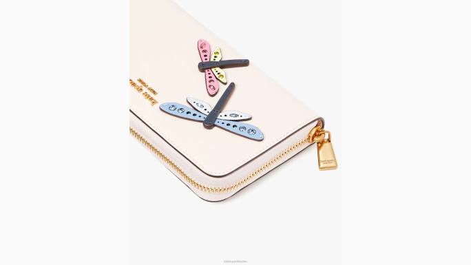 žene Kate Spade jutarnja plaža multi kontinentalni novčanik s vretencom ukrašenim patentnim zatvaračem pribor 04HN374