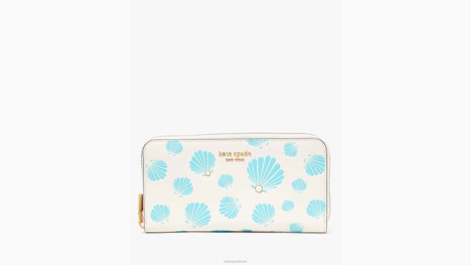 žene Kate Spade krema multi morgan kontinentalni novčanik s reljefnim patentnim zatvaračem pribor 04HN344