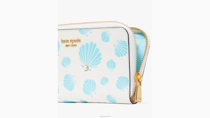 žene Kate Spade krema multi morgan kontinentalni novčanik s reljefnim patentnim zatvaračem pribor 04HN344