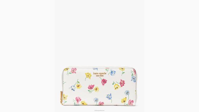žene Kate Spade krema multi morgan tulip toss zip-around novčanik Continental pribor 04HN410