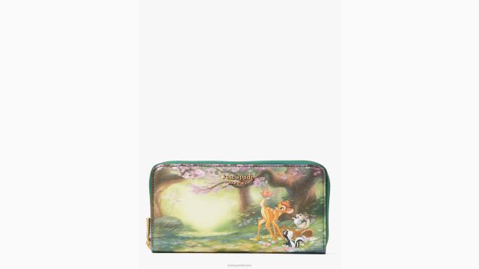 žene Kate Spade multi disney x new york bambi continental novčanik s patentnim zatvaračem pribor 04HN443