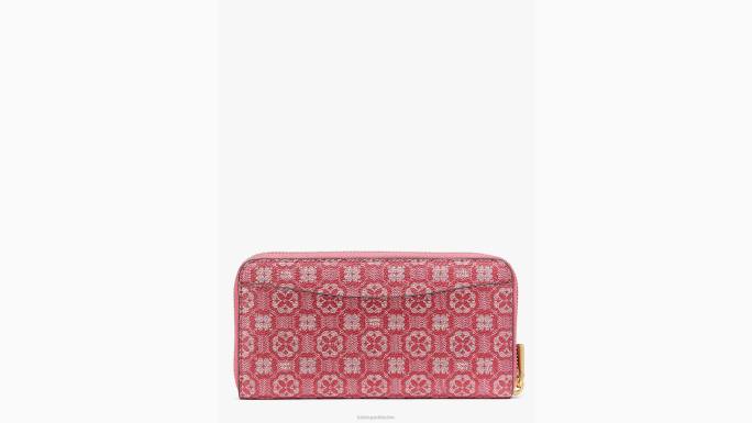 žene Kate Spade pekmez od malina multi Platneni novčanik s patentnim zatvaračem presvučen cvjetnim monogramom pribor 04HN429