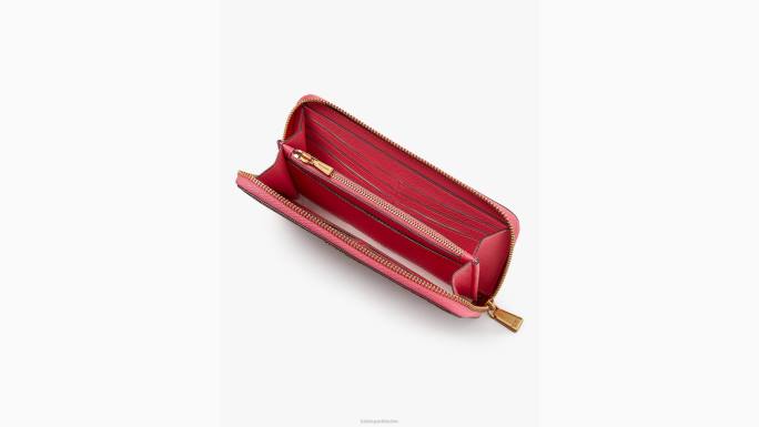 žene Kate Spade pekmez od malina multi Platneni novčanik s patentnim zatvaračem presvučen cvjetnim monogramom pribor 04HN429