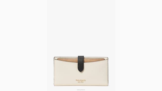 žene Kate Spade pergamena multi hudson colorblocked dvostruki novčanik pribor 04HN397