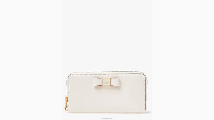 žene Kate Spade pergament novčanik kontinentalni s patentnim zatvaračem ukrašen morgan lukom pribor 04HN444
