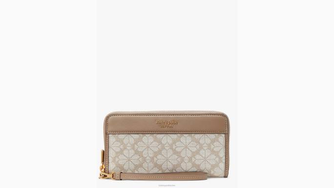 žene Kate Spade prirodni multi cvjetni kontinentalni novčanik s patentnim zatvaračem pribor 04HN417