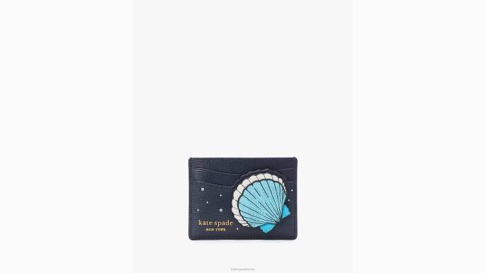 žene Kate Spade blejzer plavi multi što je školjka ukrasila cardholdera pribor 04HN342