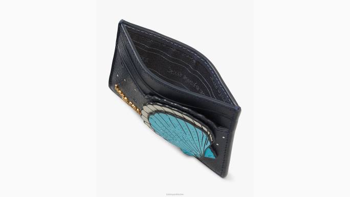žene Kate Spade blejzer plavi multi što je školjka ukrasila cardholdera pribor 04HN342