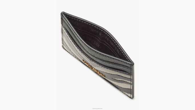 žene Kate Spade crni multi morgan držač kartice s reljefom zebre pribor 04HN473