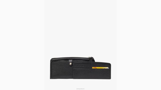 žene Kate Spade crno knott wristlet držač kartice pribor 04HN415