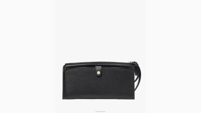 žene Kate Spade crno knott wristlet držač kartice pribor 04HN415