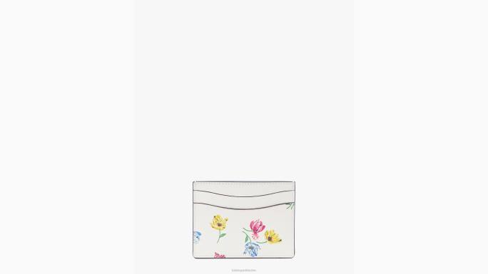 žene Kate Spade krema multi vlasnik kartice za bacanje morgan tulipana pribor 04HN388