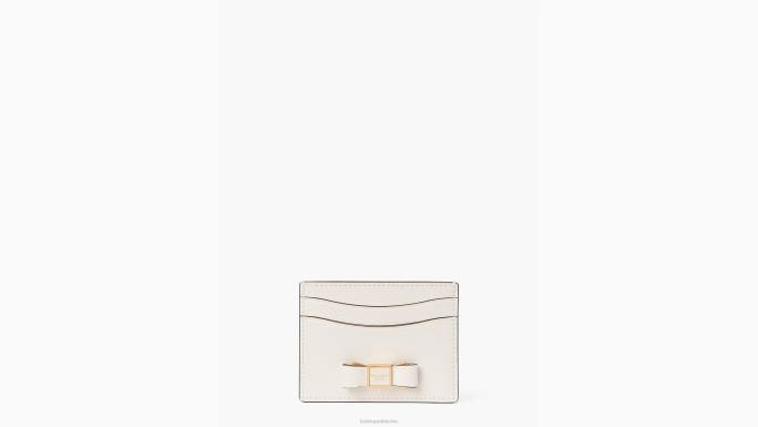 žene Kate Spade pergament morgan bow uljepšani držač kartice pribor 04HN433