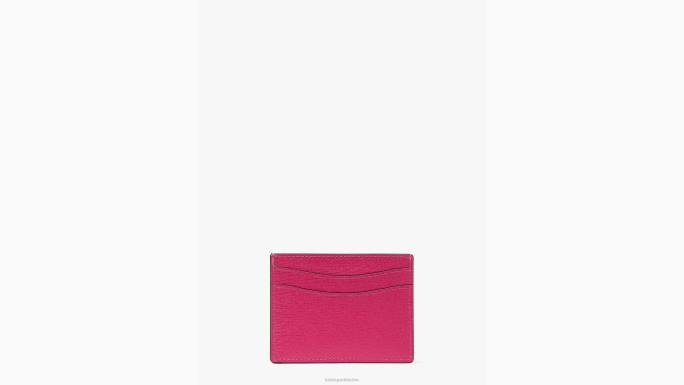 žene Kate Spade roza šljiva morgan bow uljepšani držač kartice pribor 04HN435