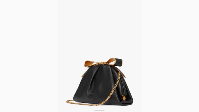 žene Kate Spade crno spojka pramčanog okvira pribor 04HN161