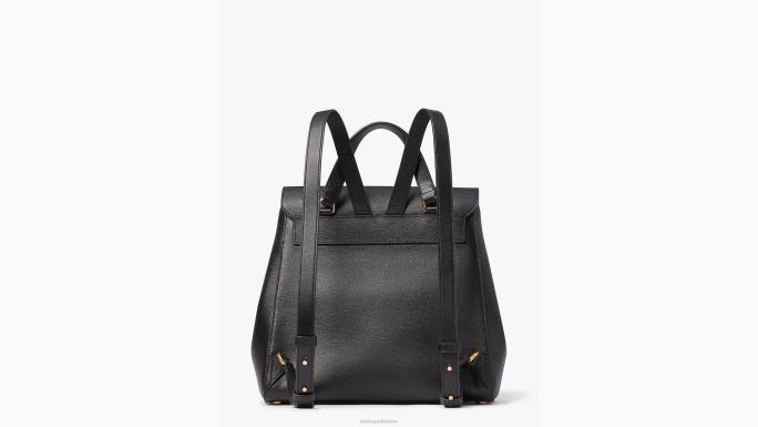 žene Kate Spade crno katy srednji preklopni ruksak pribor 04HN292