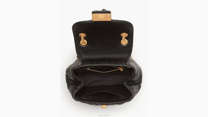žene Kate Spade crno prošiveni mali ruksak evelyn pribor 04HN290