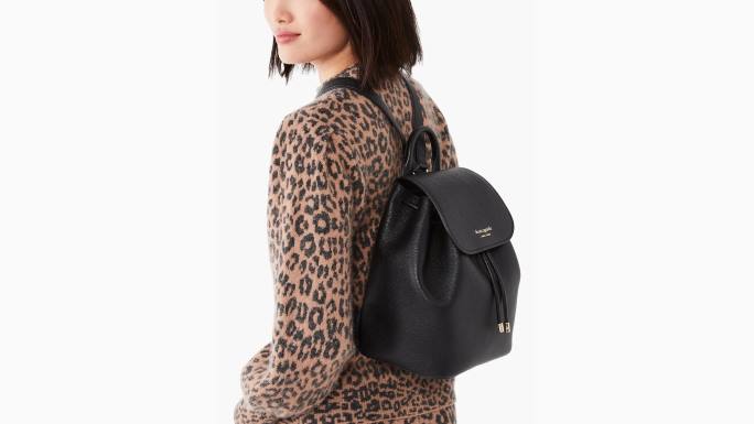 žene Kate Spade crno sinch srednji ruksak pribor 04HN126