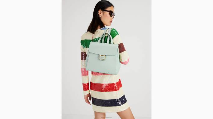 žene Kate Spade kristalno plava katy srednji preklopni ruksak pribor 04HN291