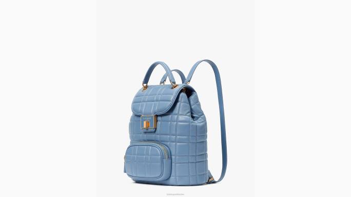 žene Kate Spade manta plava prošiveni mali ruksak evelyn pribor 04HN288