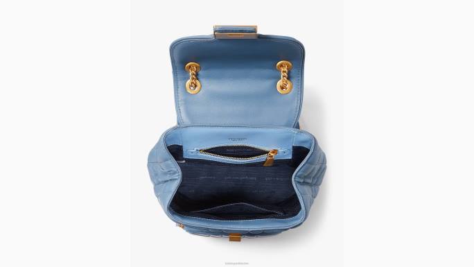 žene Kate Spade manta plava prošiveni mali ruksak evelyn pribor 04HN288