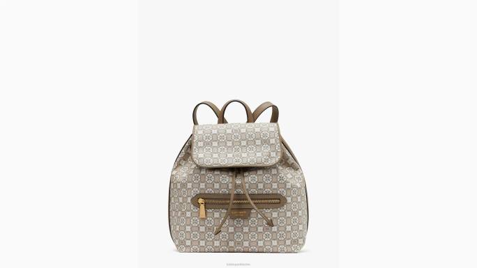 žene Kate Spade prirodni multi cvjetni monogram mia ruksak s preklopom pribor 04HN325