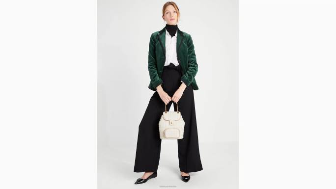 žene Kate Spade slonovača prošiveni mali ruksak evelyn pribor 04HN289