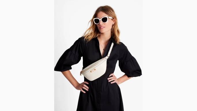 žene Kate Spade aureola bijela gramercy srednja torba za pojas pribor 04HN111