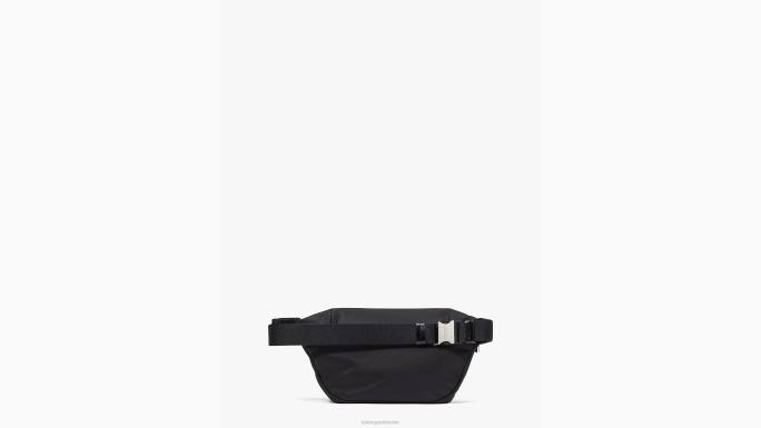 žene Kate Spade crno sam ikona ksnyl najlonska srednja torba za pojas pribor 04HN41