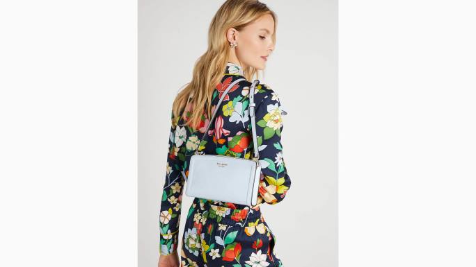žene Kate Spade akvarel plavi knott small crossbody pribor 04HN82