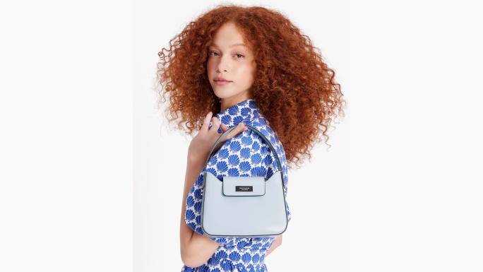 žene Kate Spade akvarel plavi sam icon kožna mini hobo torba pribor 04HN38