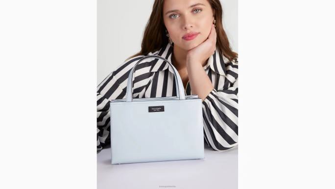 žene Kate Spade akvarel plavi sam icon mala kožna torba pribor 04HN218